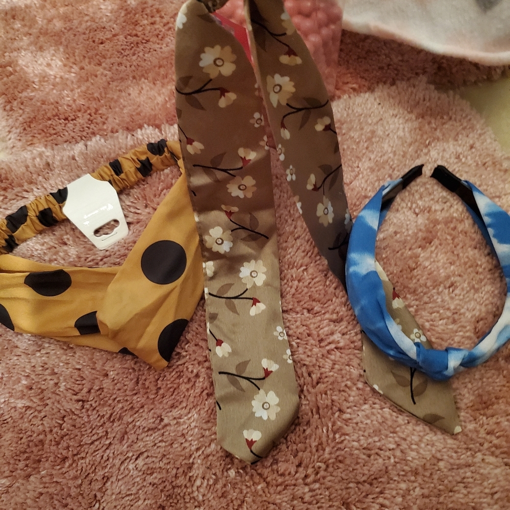 3 piece hair accessory head band  hard, soft, plus